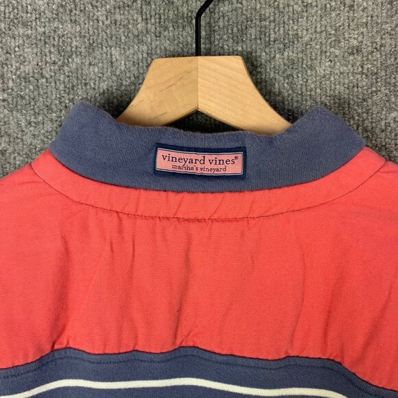 Vineyard Vines Mens Striped Half-Zip Pullover Sweatshirt Blue/Red Size M - Picture 4 of 10